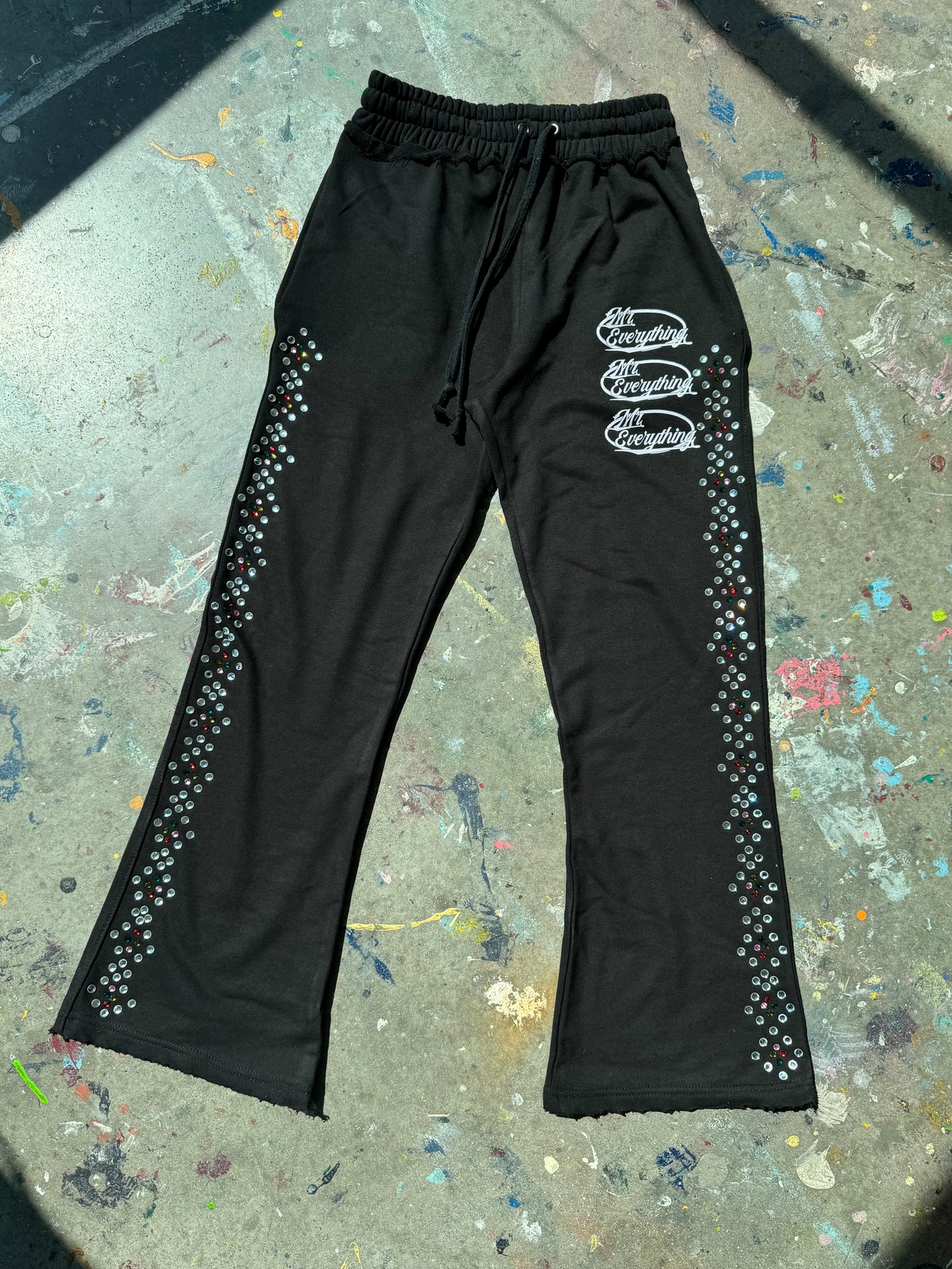 Black Gemstone Sweatsuit