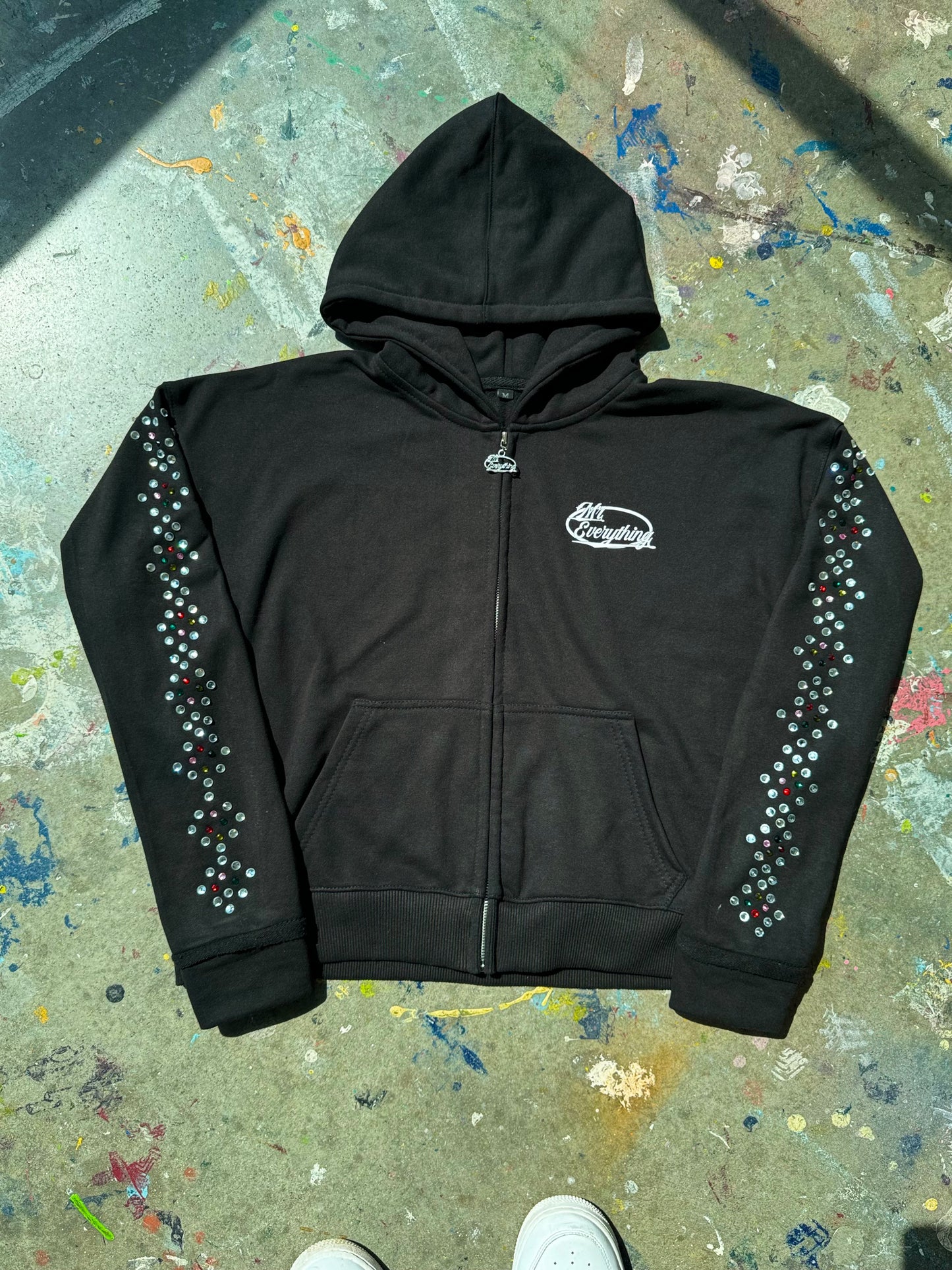 Black Gemstone Sweatsuit