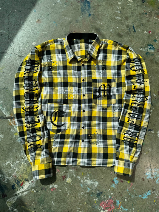 Yellow Gemstone Flannel