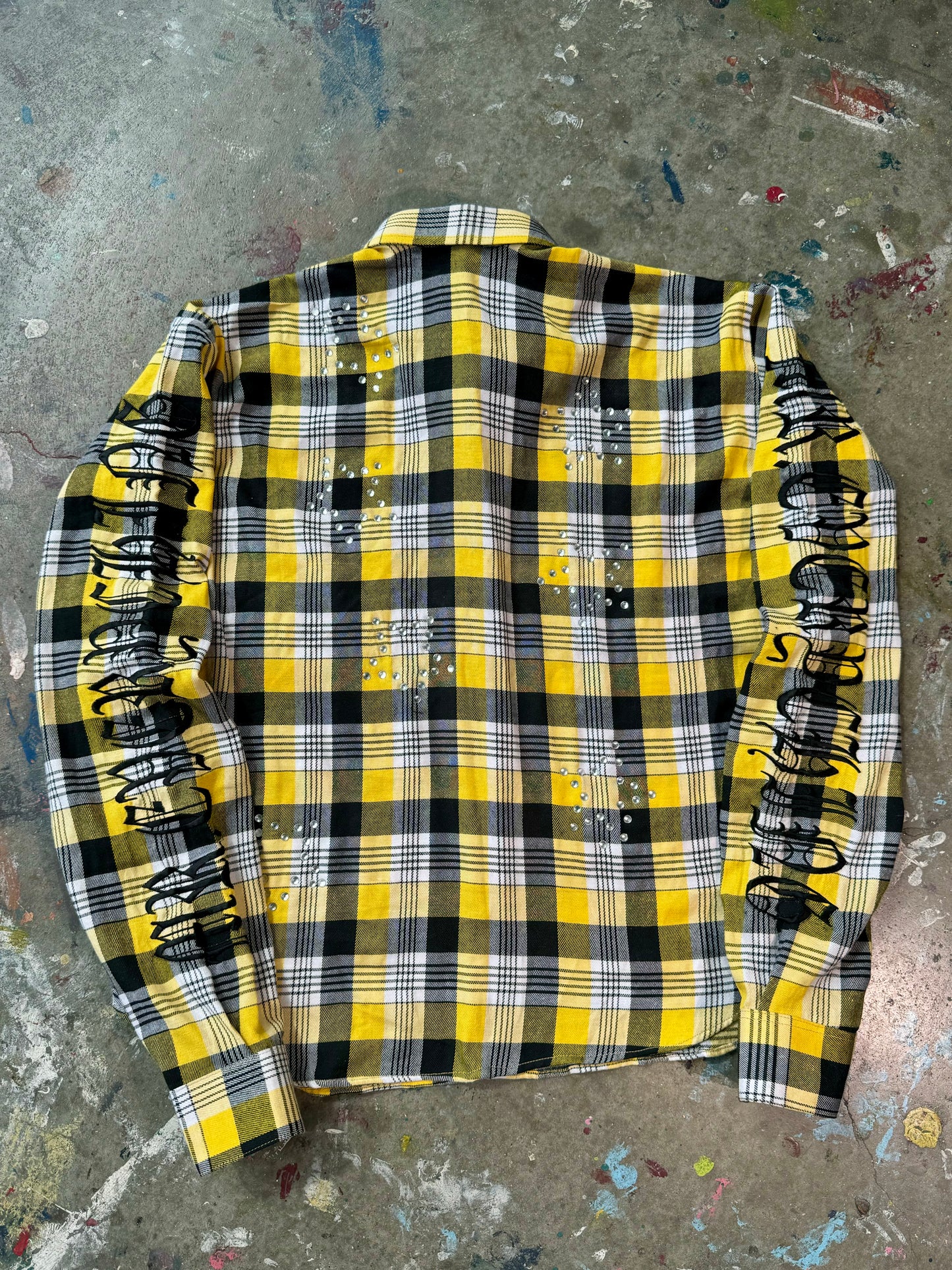 Yellow Gemstone Flannel