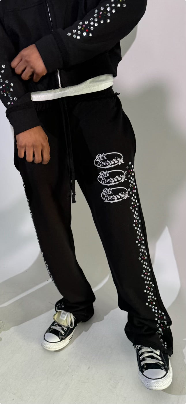 Black Gemstone Sweats