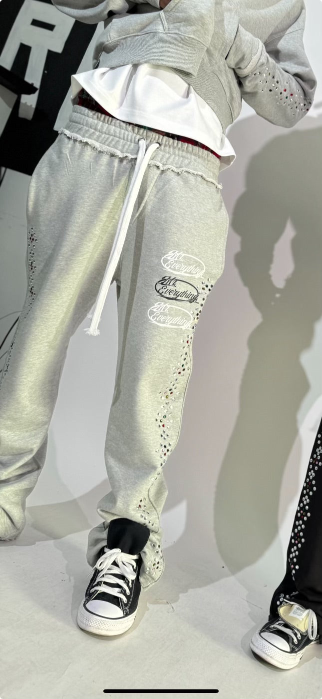 Grey Gemstone Sweats