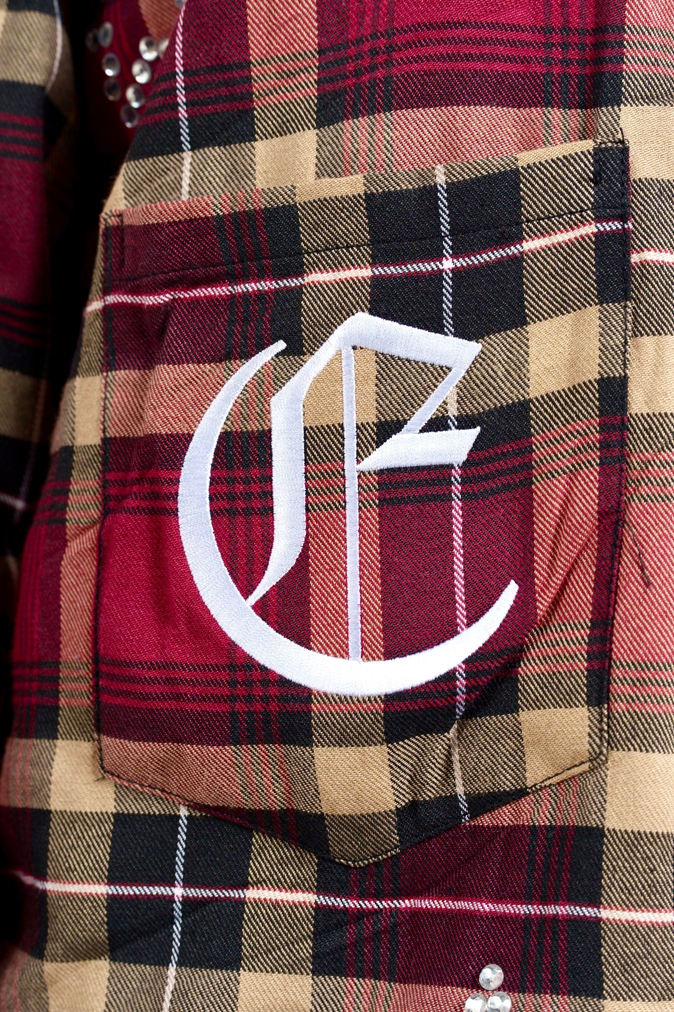 Red Gemstone Flannel