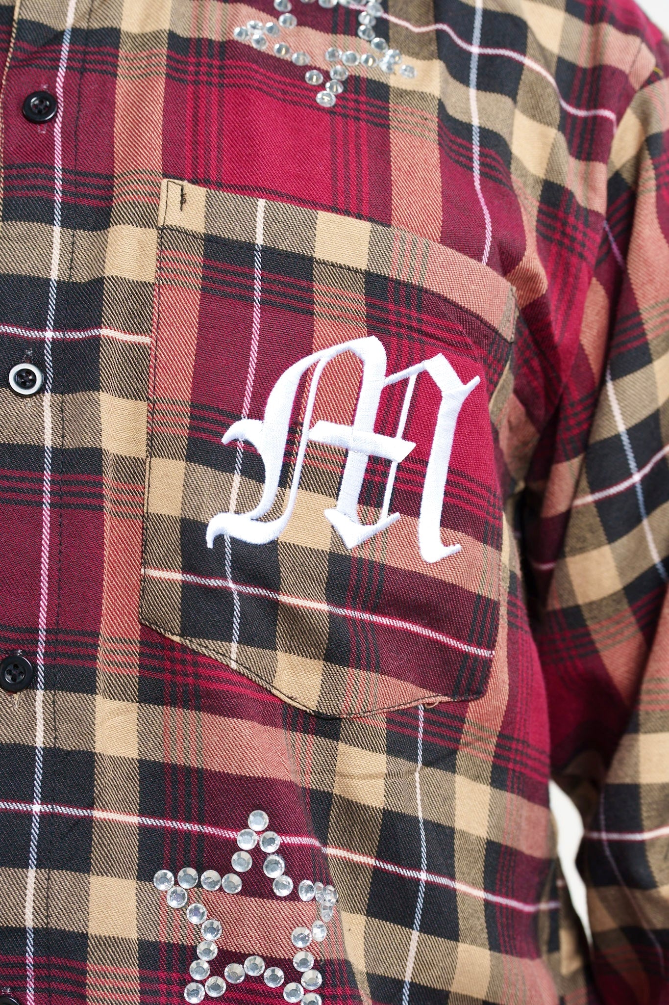 Red Gemstone Flannel