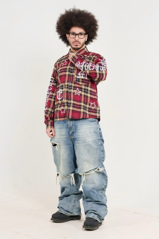Red Gemstone Flannel
