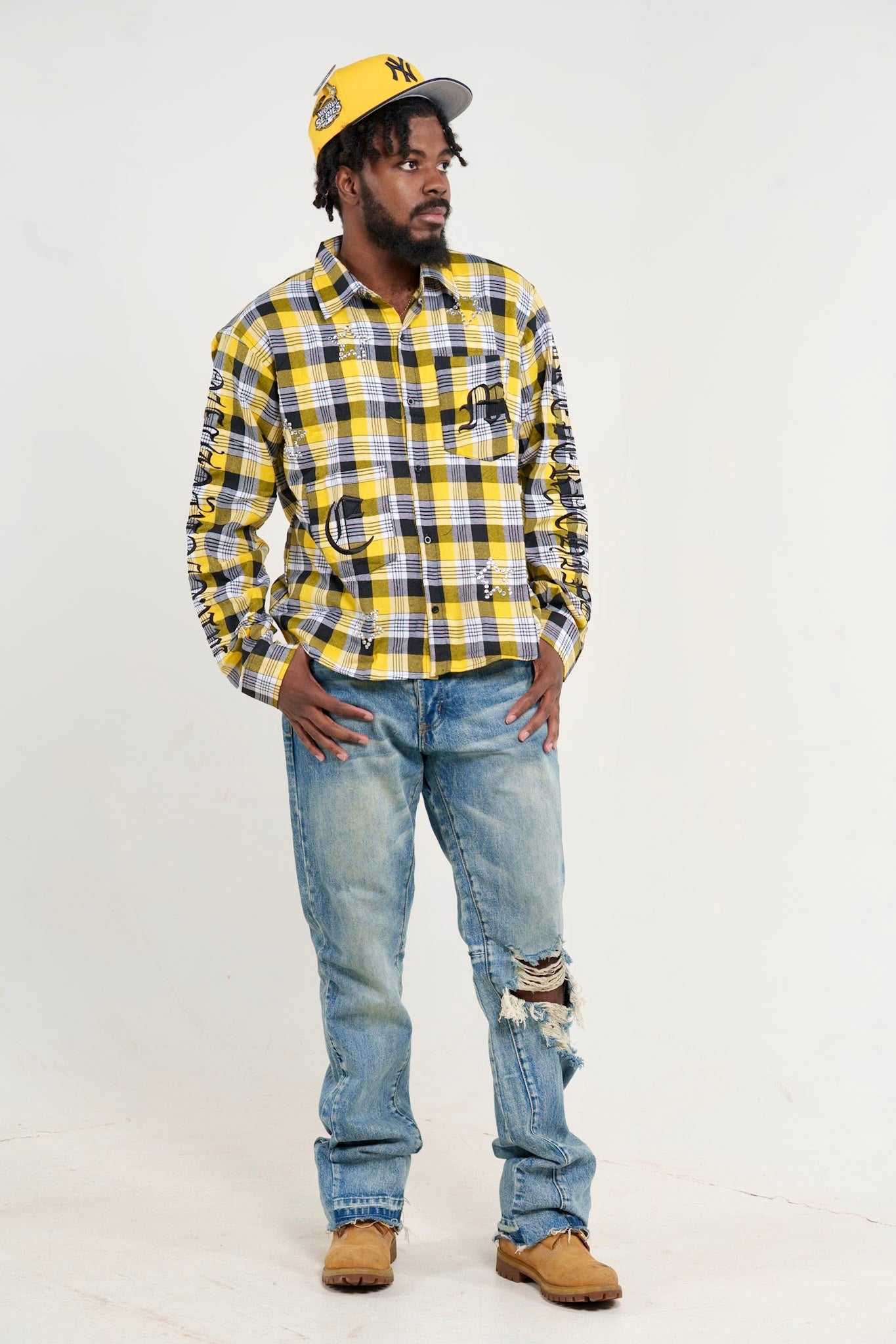 Yellow Gemstone Flannel