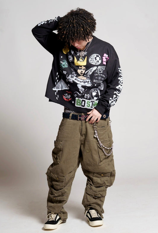 Black Graphic Art Thermal