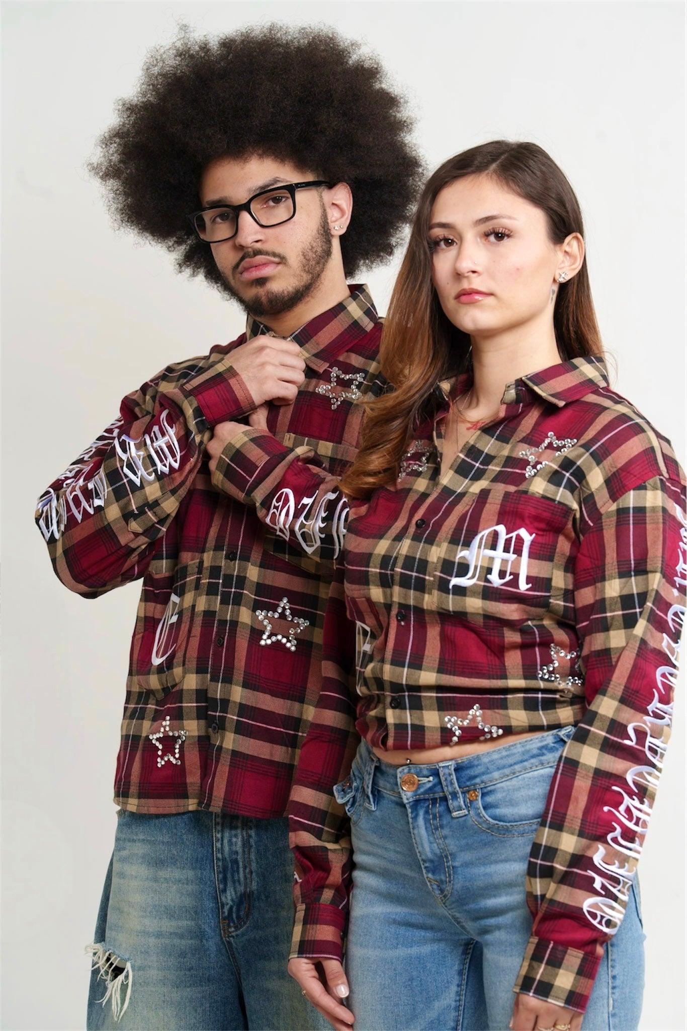 Red Gemstone Flannel