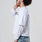 White Thermal Sleeve Tee