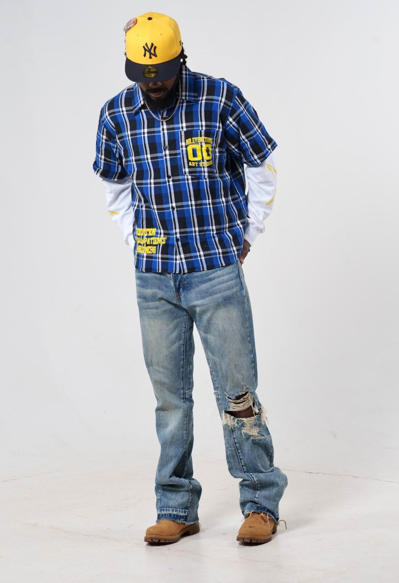 Blue "FOYOS" Flannel