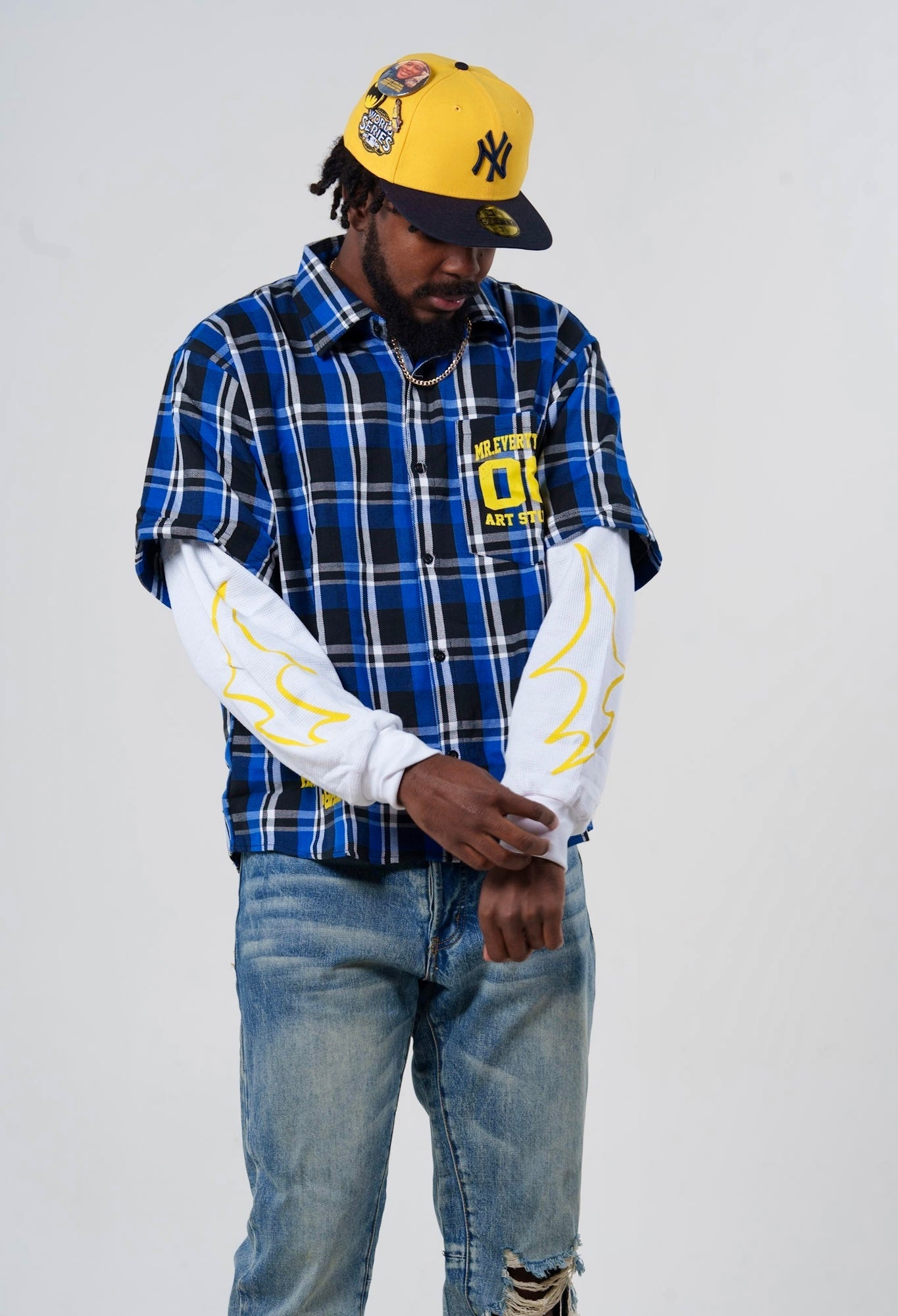 Blue "FOYOS" Flannel