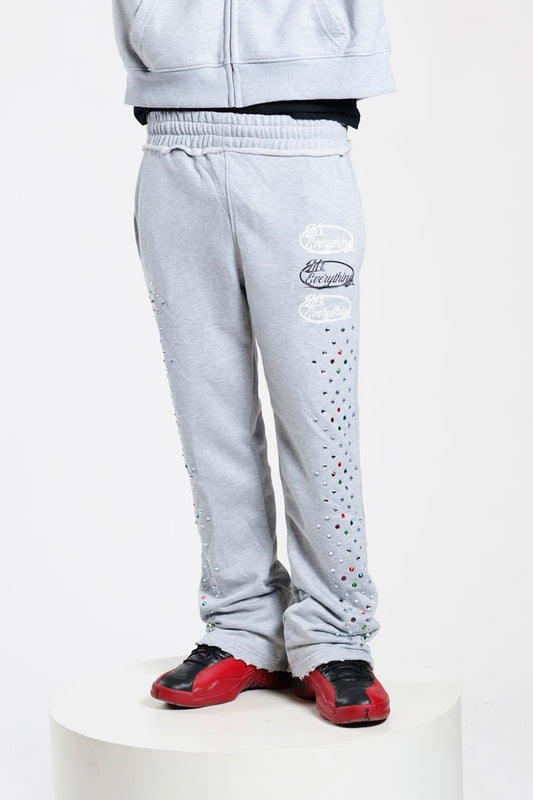 Grey Gemstone Sweats