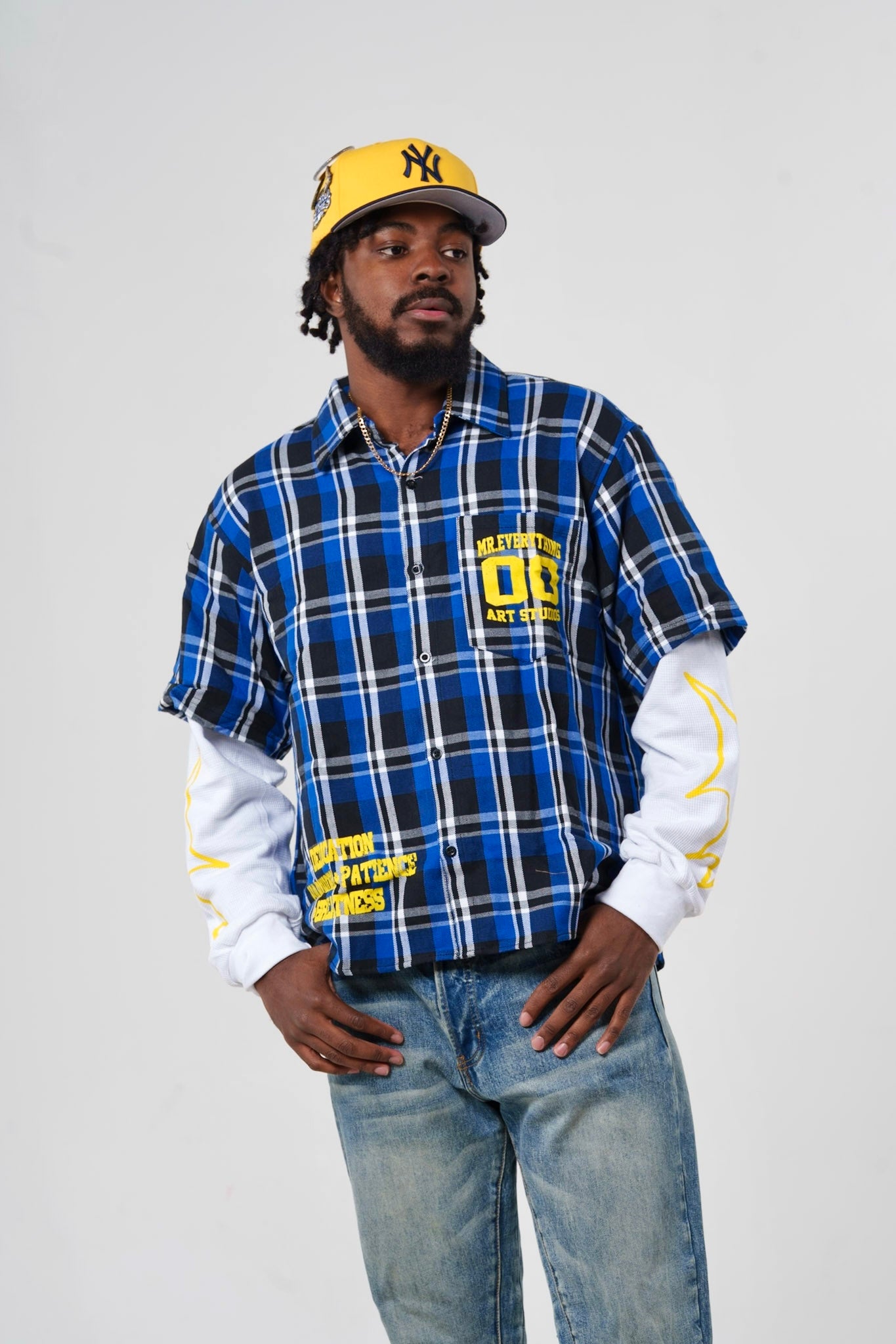 Blue "FOYOS" Flannel