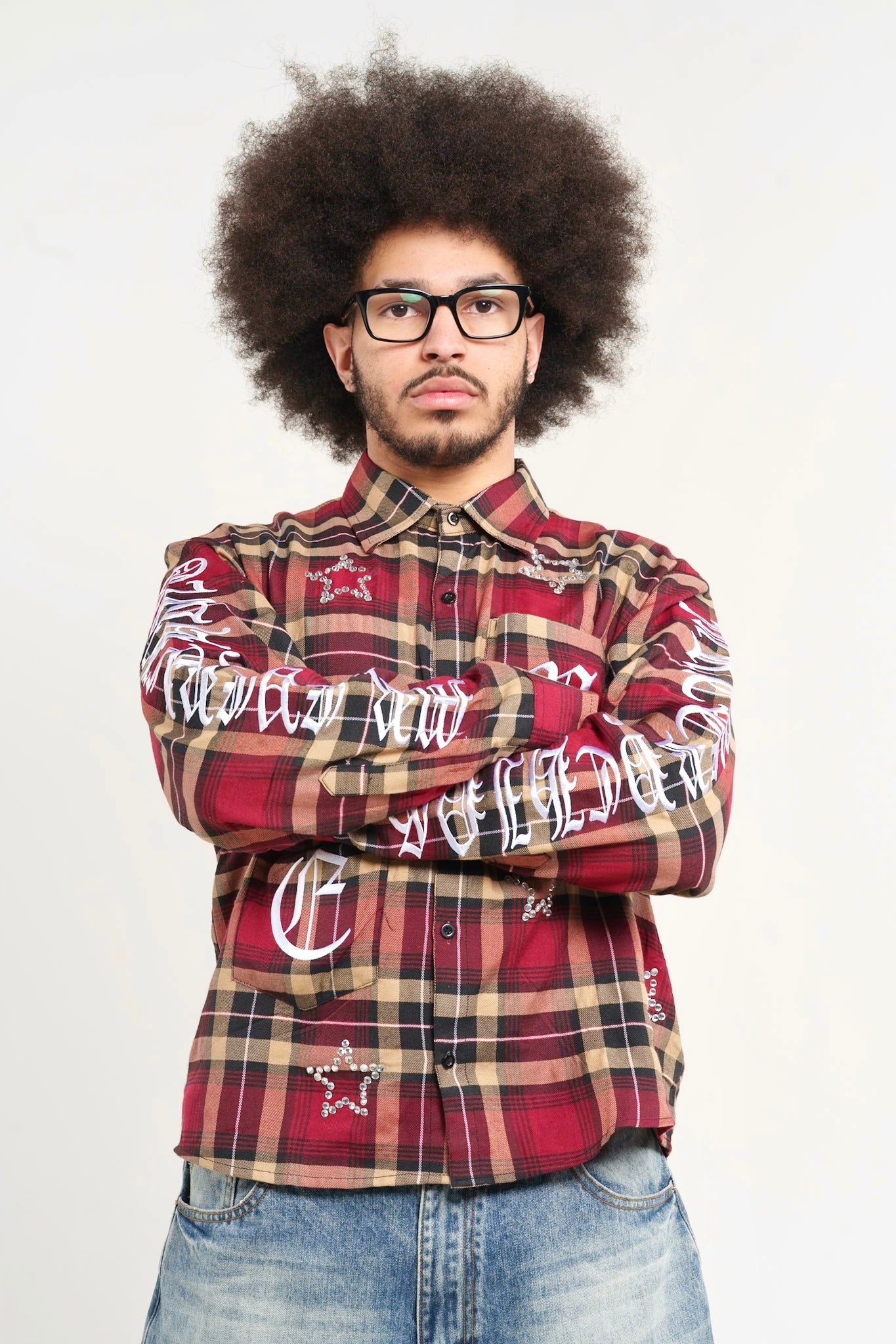 Red Gemstone Flannel