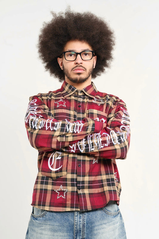 Red Gemstone Flannel