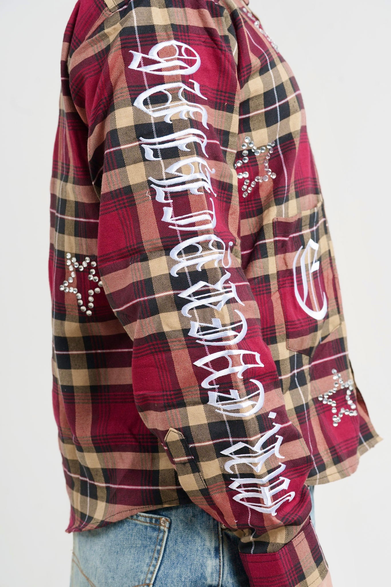 Red Gemstone Flannel