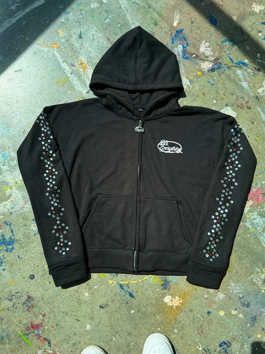 Black Gemstone Hoodie