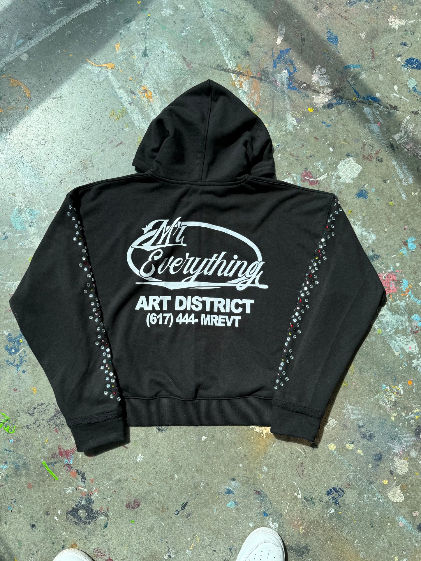 Black Gemstone Sweatsuit