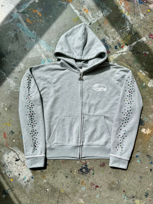Grey Gemstone Hoodie