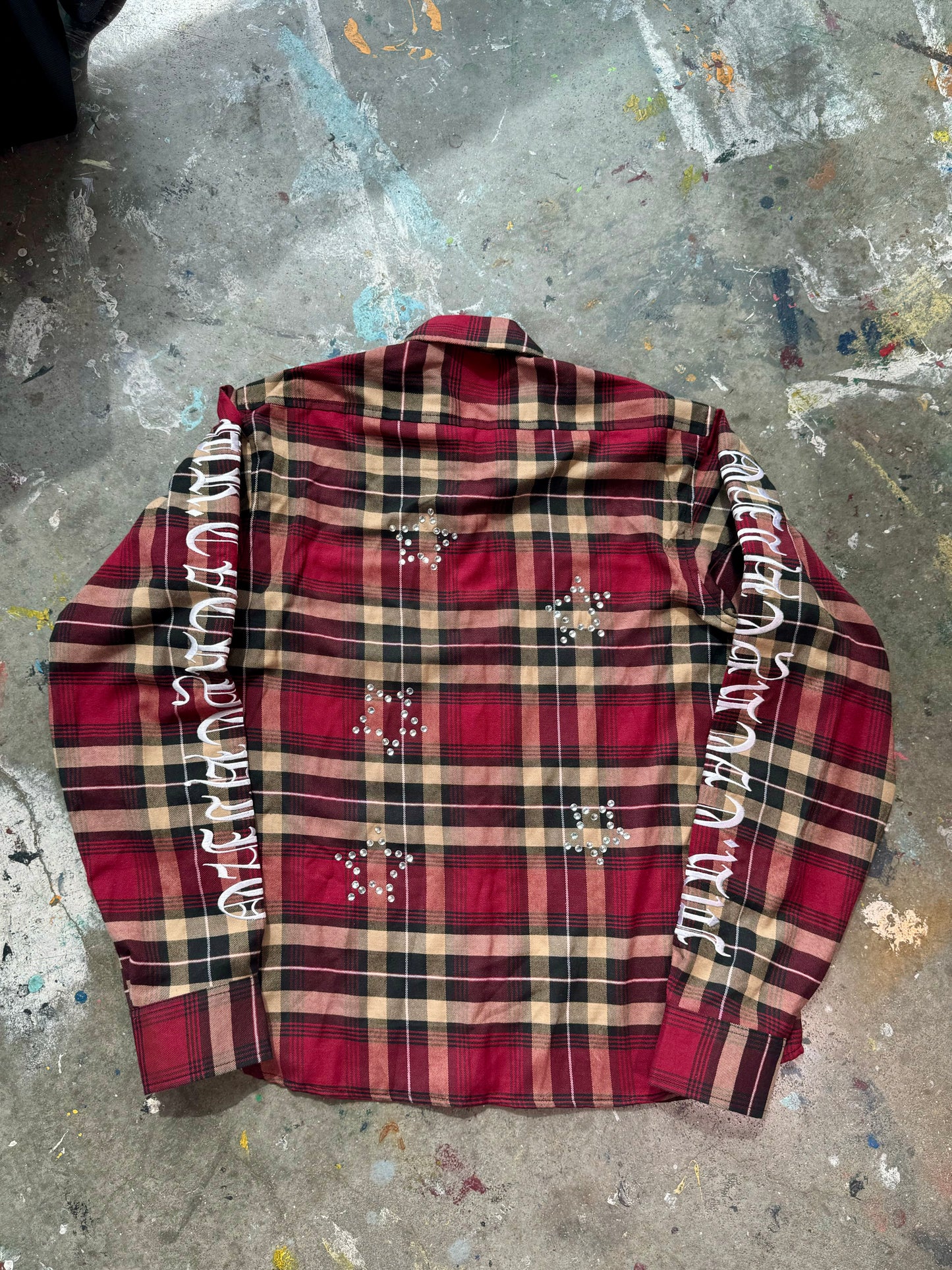 Red Gemstone Flannel