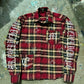 Red Gemstone Flannel