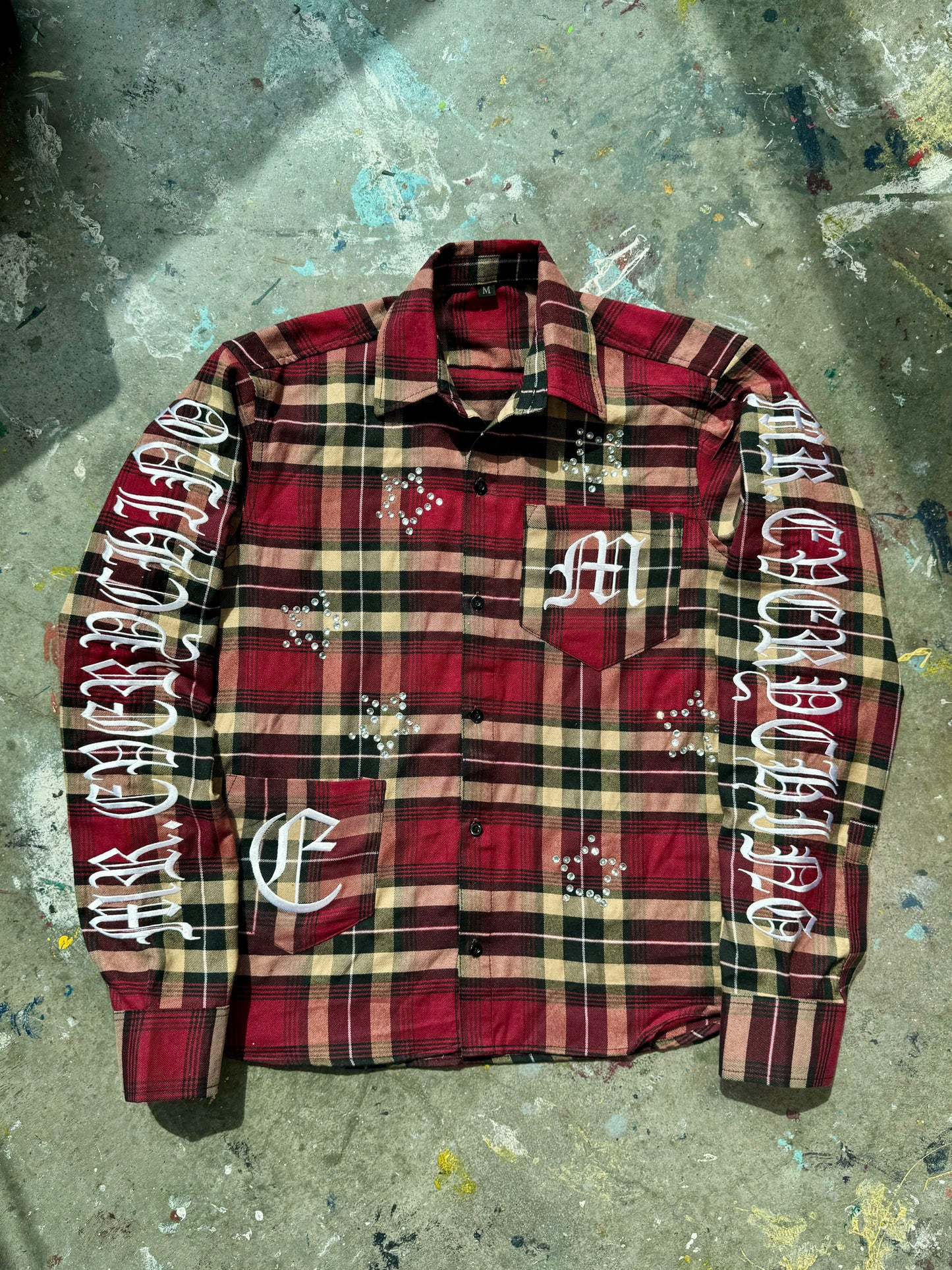 Red Gemstone Flannel