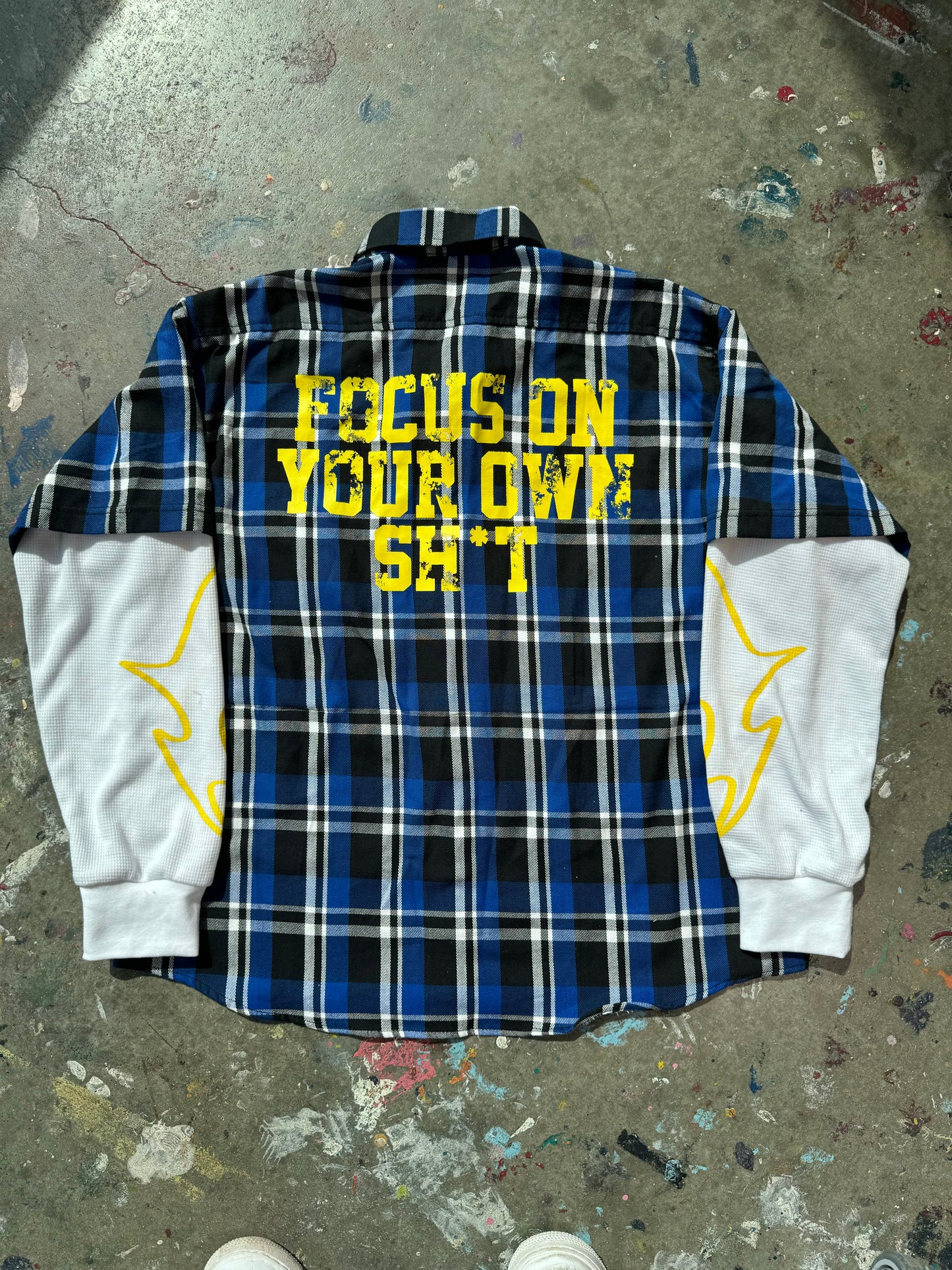 Blue "FOYOS" Flannel