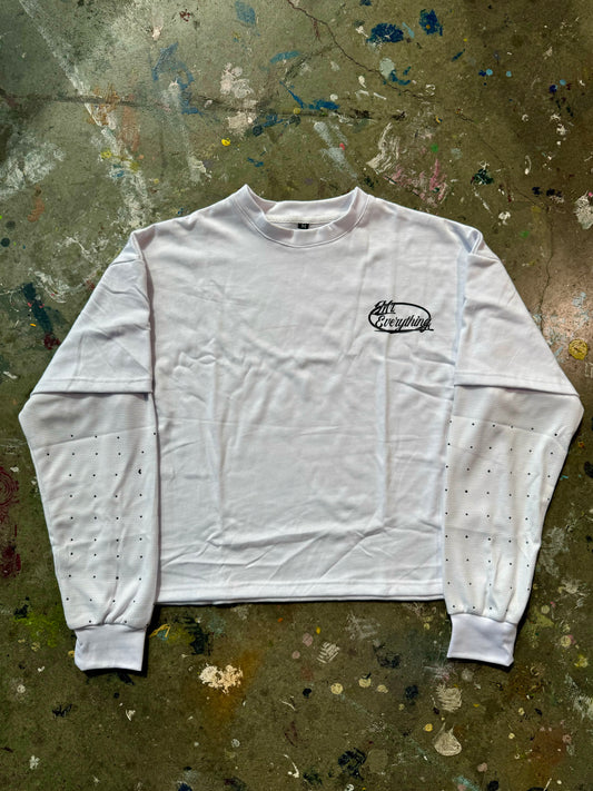 White Thermal Sleeve Tee